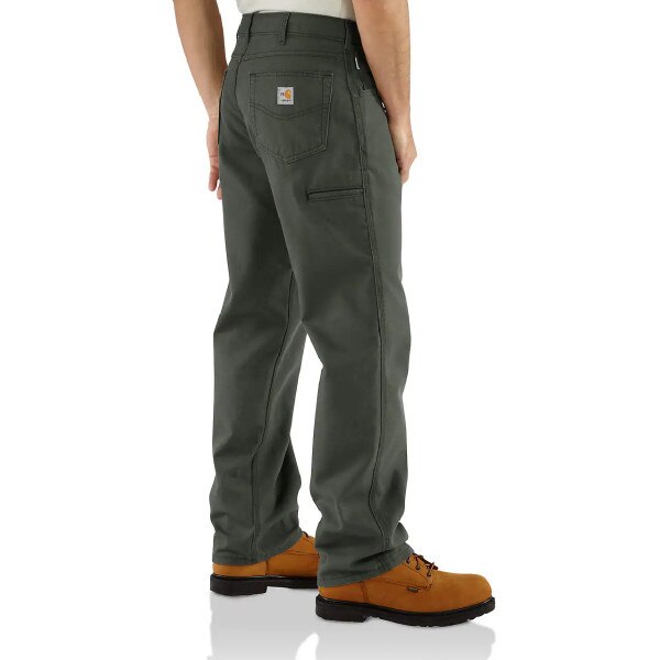 Carhartt FR Loose Fit Midweight Canvas Pant in Moss
